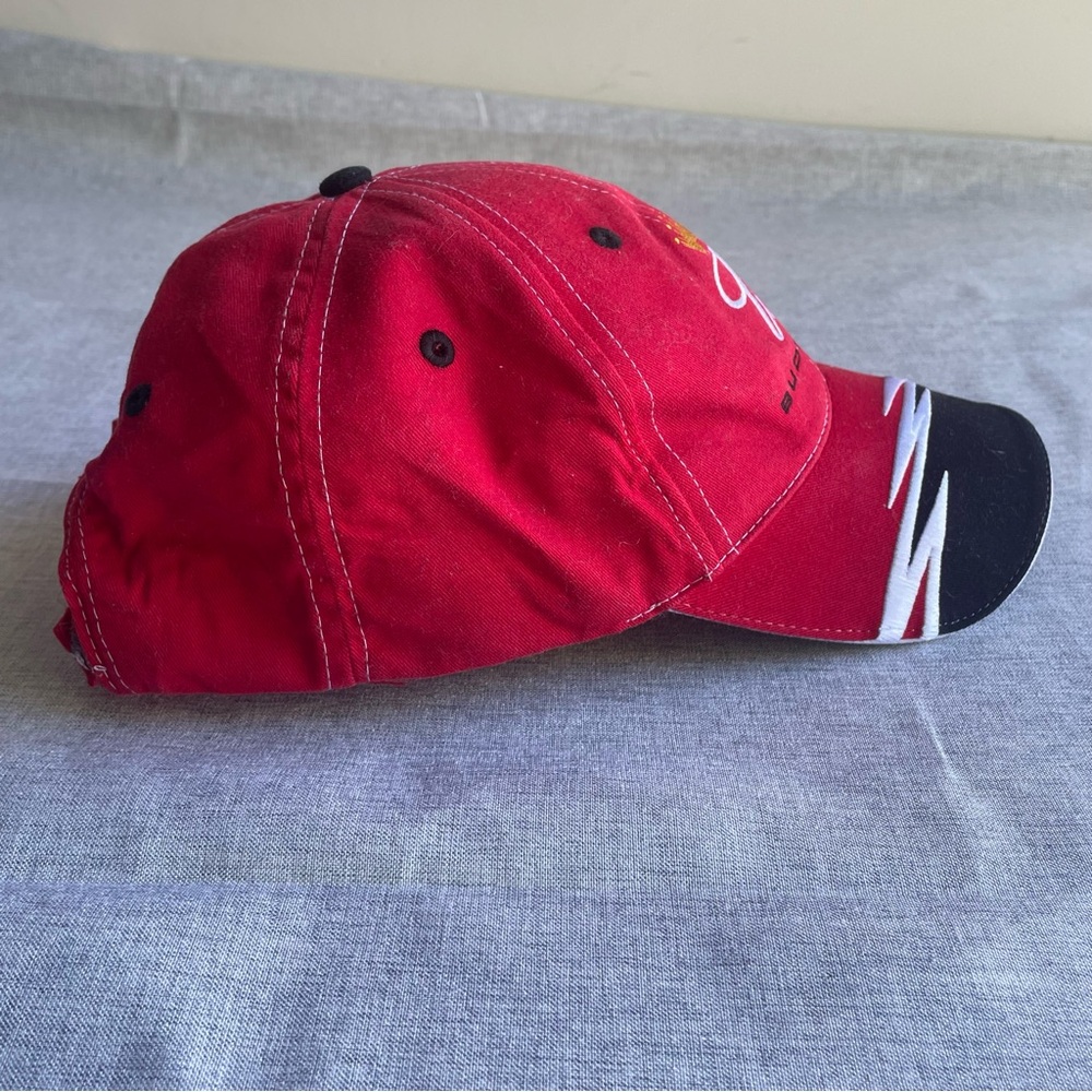 Budweiser Hat NASCAR Cap Dale Earnhardt Jr Winners Circle Adjustable Red Black 8 - Picture 9 of 12